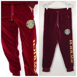 Joyrich Los Angeles Velvet Unisex Insulated Rich Crest Quilted Joggers